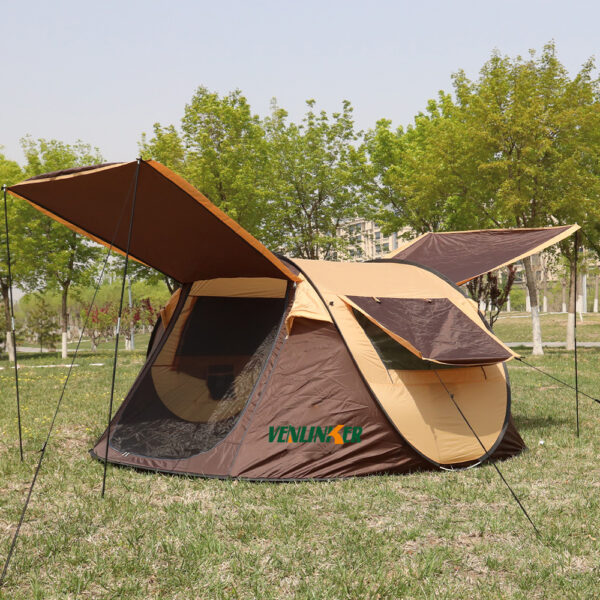 Foldable easy portable custom logo tent sun shade shelter for camping events with air vent