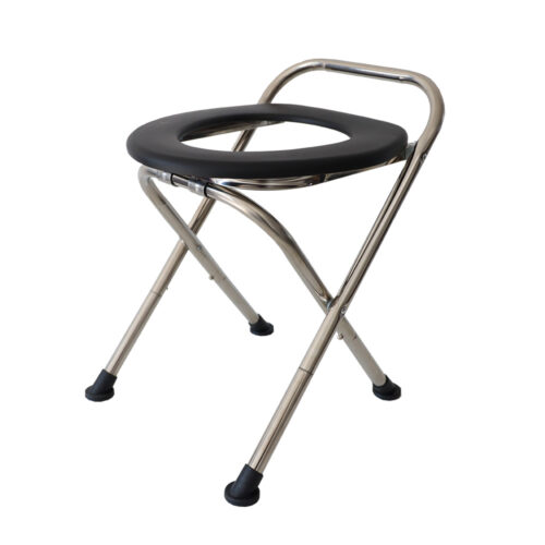 Handheld full circle removable straight leg outdoor toilet