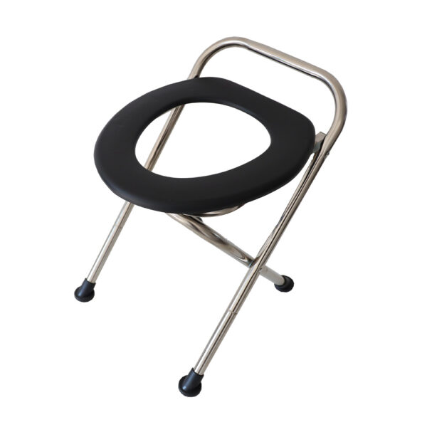 Handheld full circle removable straight leg outdoor toilet