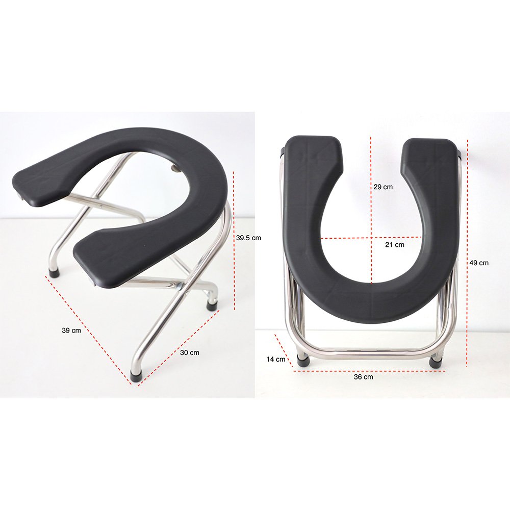 Half circle bent legs outdoor toilet Half circle bent legs outdoor toilet