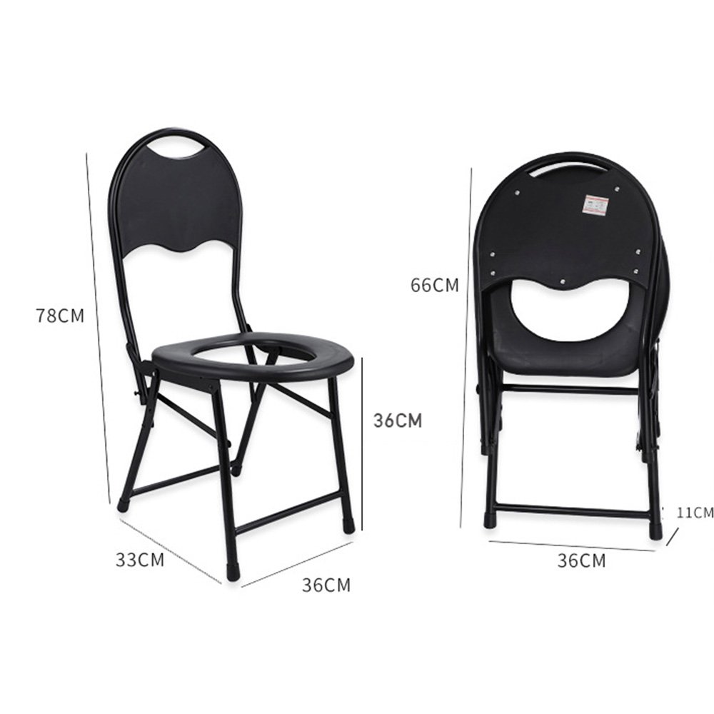 Outdoor toilet with backrest and straight legs Outdoor toilet with backrest and straight legs