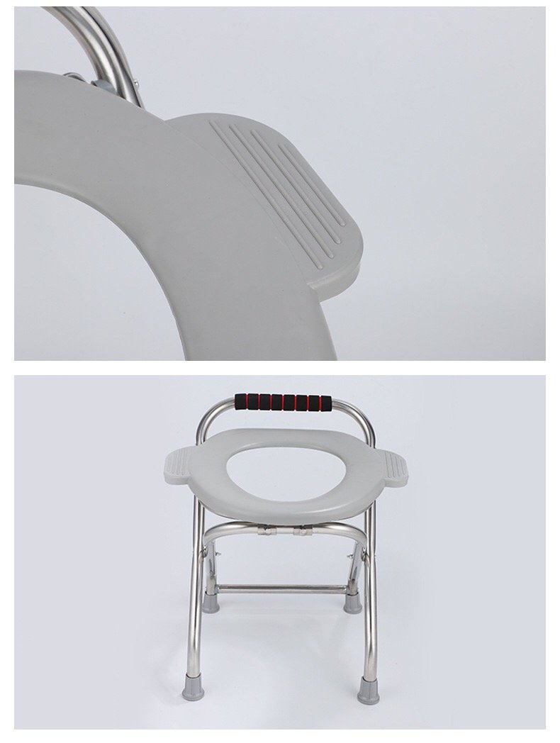 Outdoor toilet with full circle curved legs Outdoor toilet with full circle curved legs