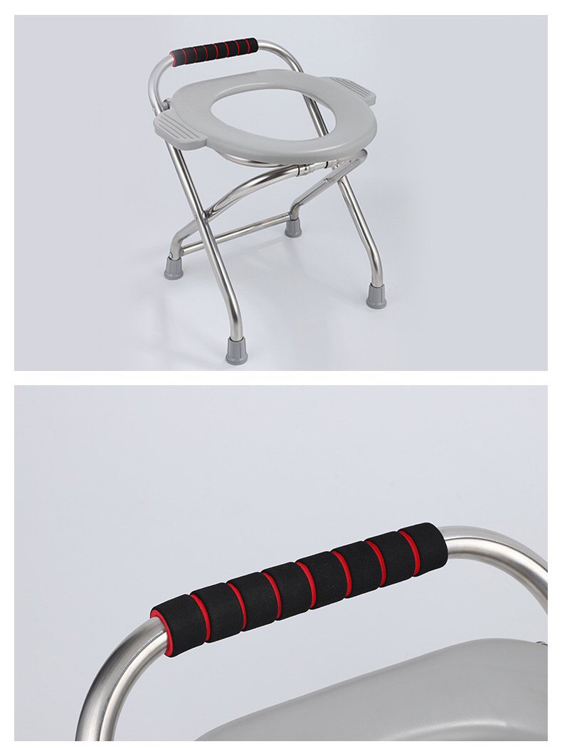 Outdoor toilet with full circle curved legs Outdoor toilet with full circle curved legs