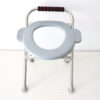 Portable straight leg outdoor toilet without beam