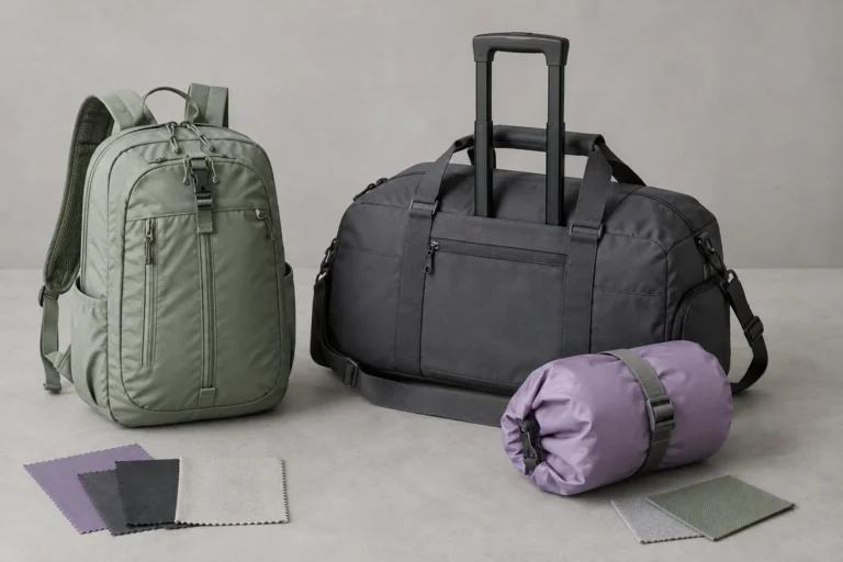 Custom outdoor daypack and travel bag sample