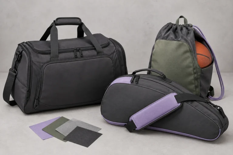 Team sports duffel and equipment bag sample